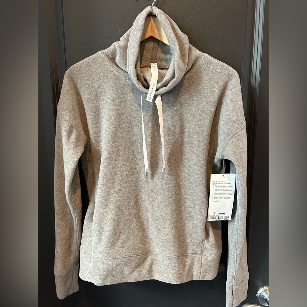 Lululemon Gray Go Forward Pullover Fleece - Picture 1 of 8